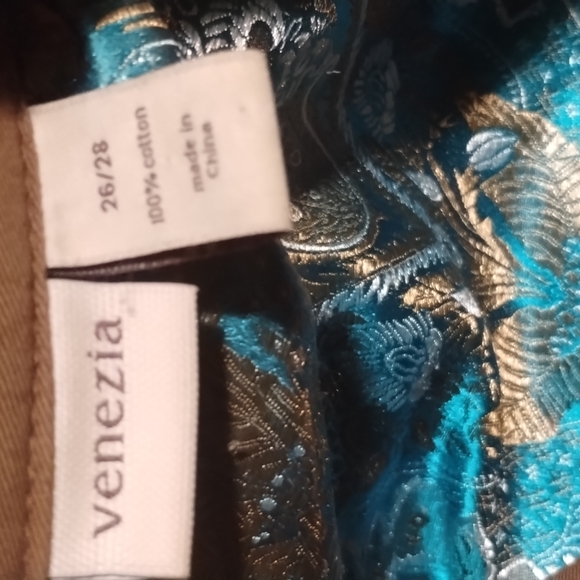 Venezia Woman's Coat 100% Cotton Size 26/28 Color: Light Brown - Picture 3 of 15